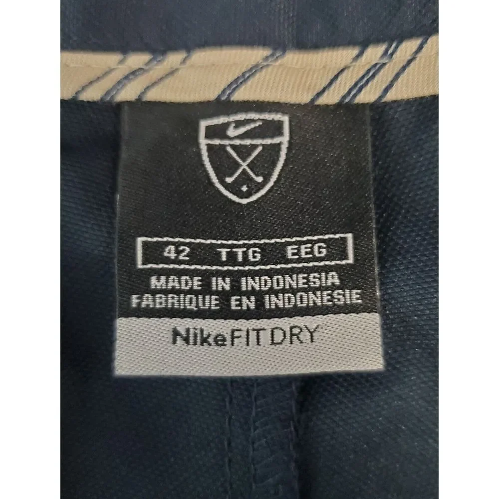 Nike Fit Dry Mens Shorts 42‎ Dark Blue Golf Casual  42